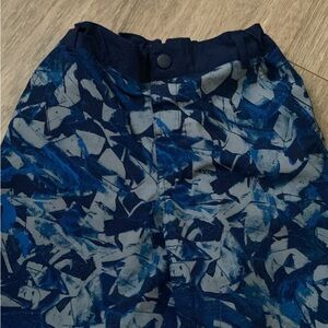 Abstract Blue and Gray Short